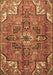 Machine Washable Persian Brown Traditional Rug, wshtr4250brn