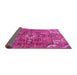 Sideview of Persian Pink Traditional Rug, tr4250pnk