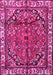 Machine Washable Persian Pink Traditional Rug, wshtr4251pnk