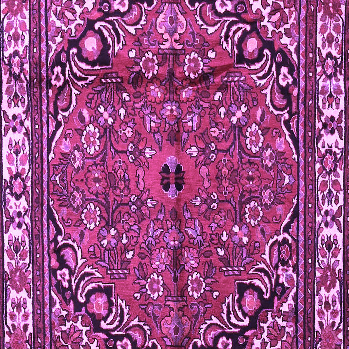 Machine Washable Persian Purple Traditional Area Rugs, wshtr4251pur