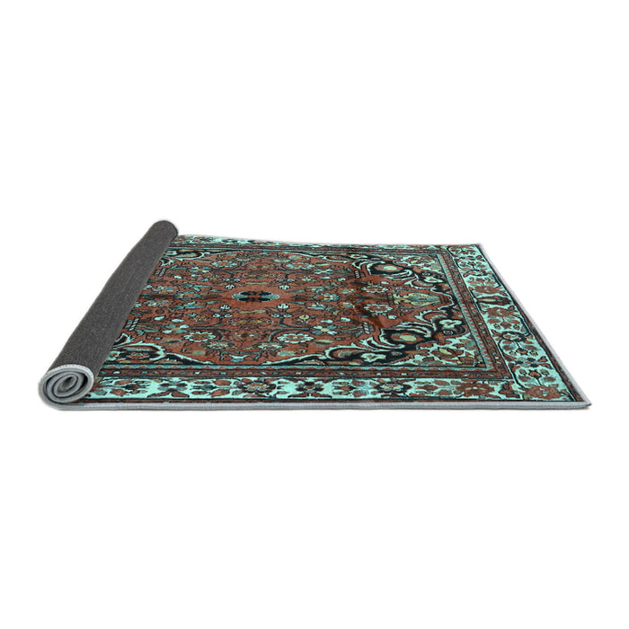 Sideview of Persian Light Blue Traditional Rug, tr4251lblu