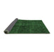 Sideview of Persian Emerald Green Traditional Rug, tr4252emgrn