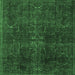 Square Persian Emerald Green Traditional Rug, tr4252emgrn