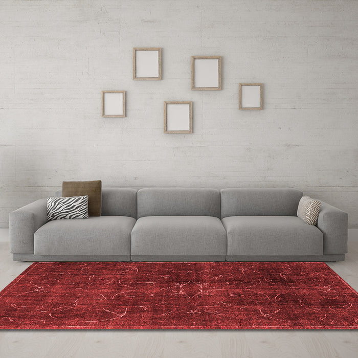 Traditional Red Washable Rugs