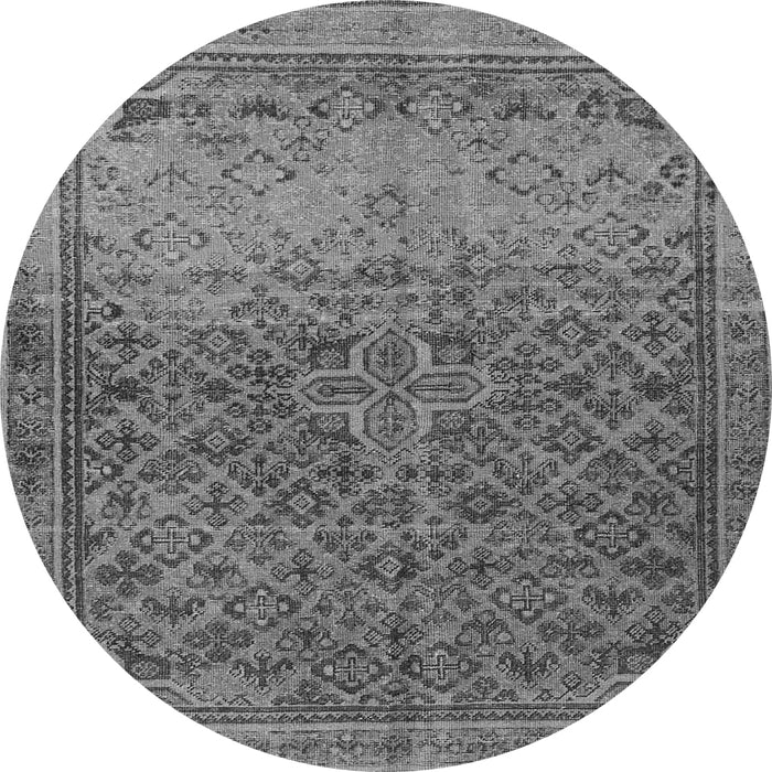 Machine Washable Persian Gray Traditional Rug, wshtr4253gry