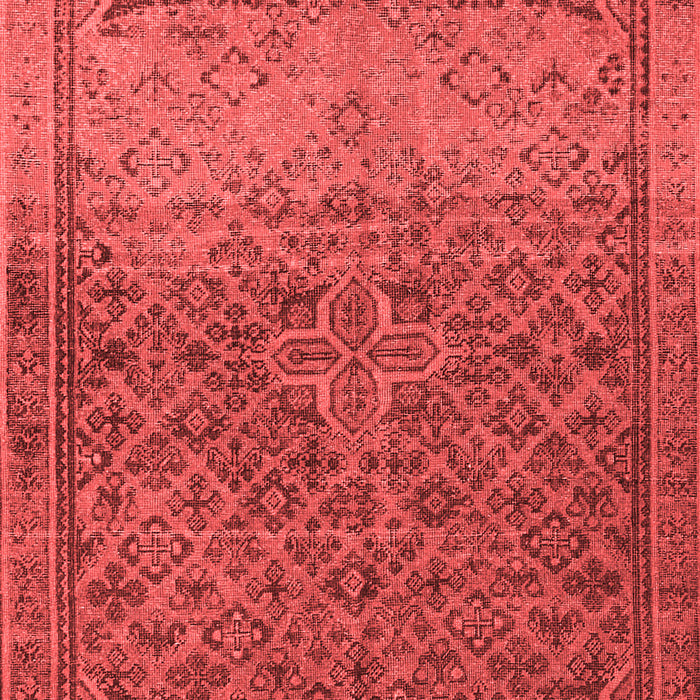 Machine Washable Persian Red Traditional Rug, wshtr4253red