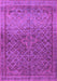 Machine Washable Persian Pink Traditional Rug, wshtr4253pnk
