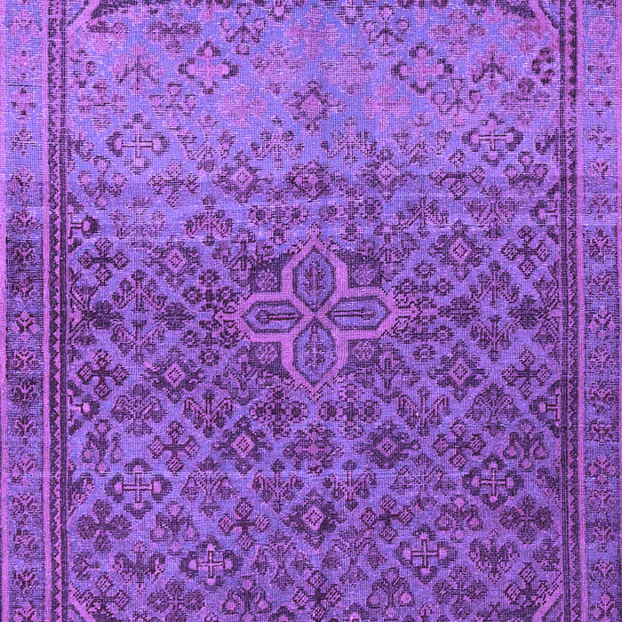 Machine Washable Persian Purple Traditional Area Rugs, wshtr4253pur