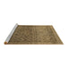 Sideview of Machine Washable Persian Brown Traditional Rug, wshtr4253brn