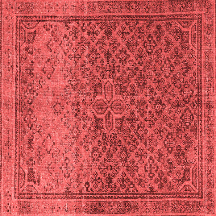 Machine Washable Persian Red Traditional Rug, wshtr4253red