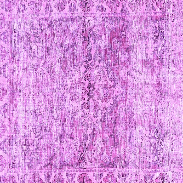 Square Machine Washable Persian Purple Traditional Area Rugs, wshtr4254pur