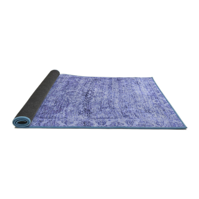 Sideview of Persian Blue Traditional Rug, tr4254blu