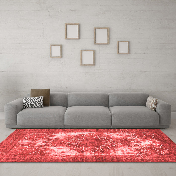 Traditional Red Washable Rugs