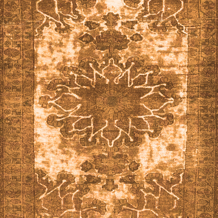 Serging Thickness of Machine Washable Persian Orange Traditional Area Rugs, wshtr4255org