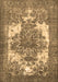 Machine Washable Persian Brown Traditional Rug, wshtr4255brn