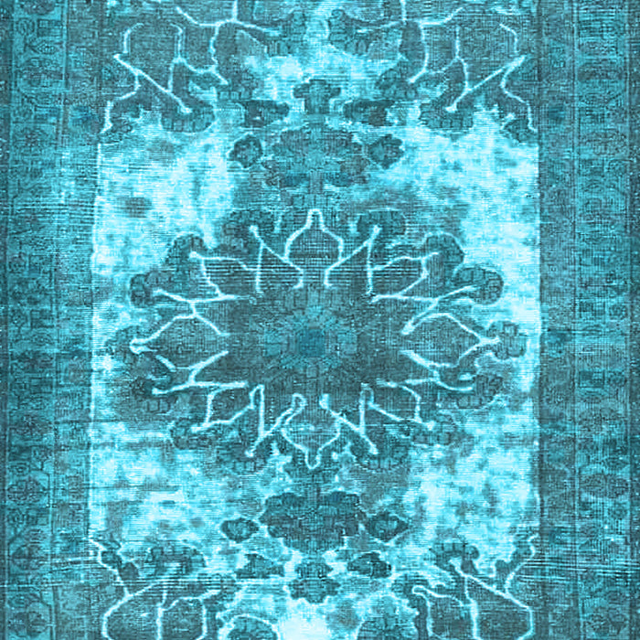 Machine Washable Persian Light Blue Traditional Rug, wshtr4255lblu