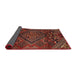 Sideview of Traditional Crimson Red Persian Rug, tr4256