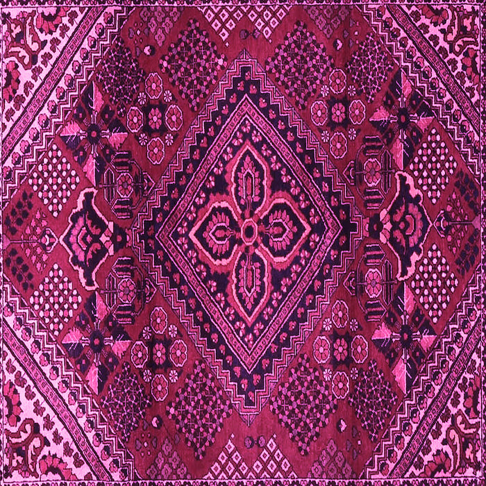 Square Persian Pink Traditional Rug, tr4256pnk