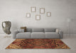 Machine Washable Persian Brown Traditional Rug in a Living Room,, wshtr4256brn