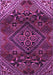 Machine Washable Persian Purple Traditional Area Rugs, wshtr4256pur