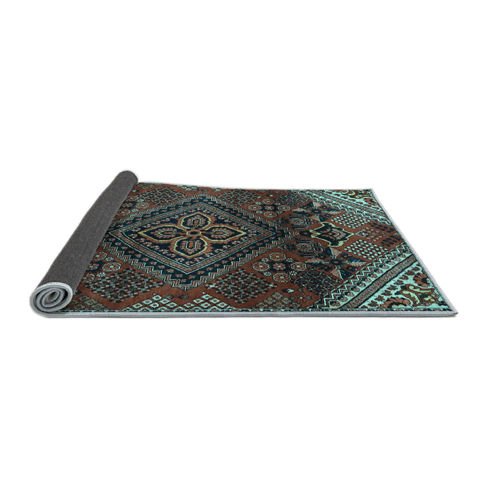 Sideview of Persian Light Blue Traditional Rug, tr4256lblu