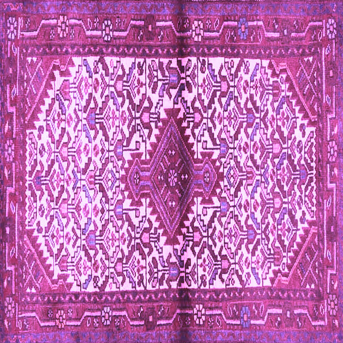 Square Persian Purple Traditional Rug, tr4257pur