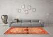 Machine Washable Persian Orange Traditional Area Rugs in a Living Room, wshtr4257org