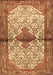 Machine Washable Persian Brown Traditional Rug, wshtr4257brn