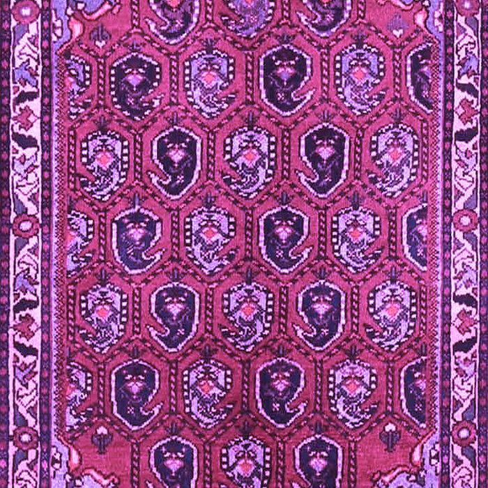 Machine Washable Persian Purple Traditional Area Rugs, wshtr4258pur