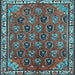 Square Persian Light Blue Traditional Rug, tr4258lblu