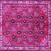 Square Persian Pink Traditional Rug, tr4258pnk