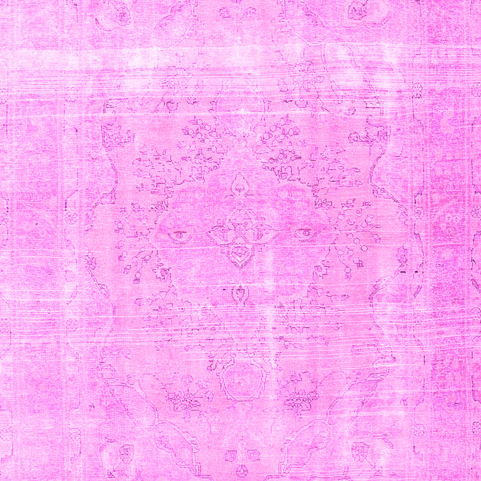 Machine Washable Persian Pink Traditional Rug, wshtr4259pnk