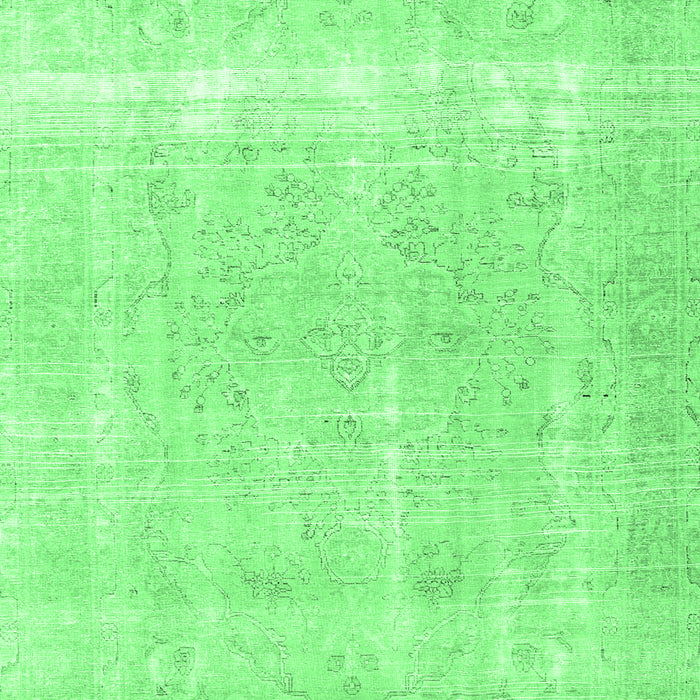 Machine Washable Persian Emerald Green Traditional Area Rugs, wshtr4259emgrn