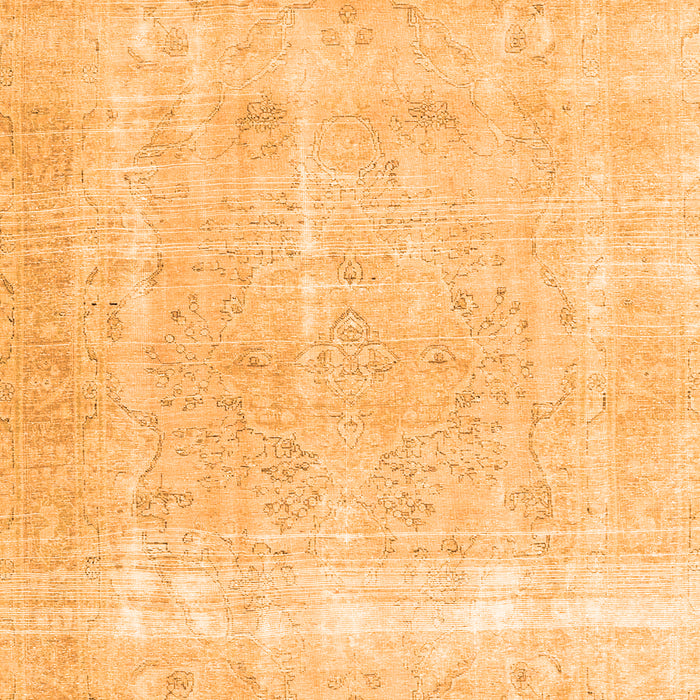 Serging Thickness of Machine Washable Persian Orange Traditional Area Rugs, wshtr4259org
