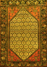 Persian Yellow Traditional Rug, tr425yw