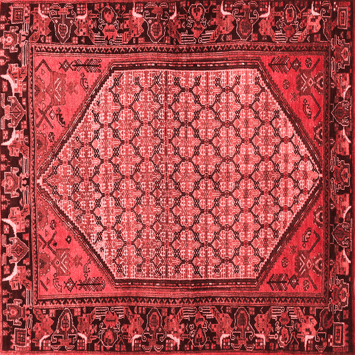 Machine Washable Persian Red Traditional Rug, wshtr425red