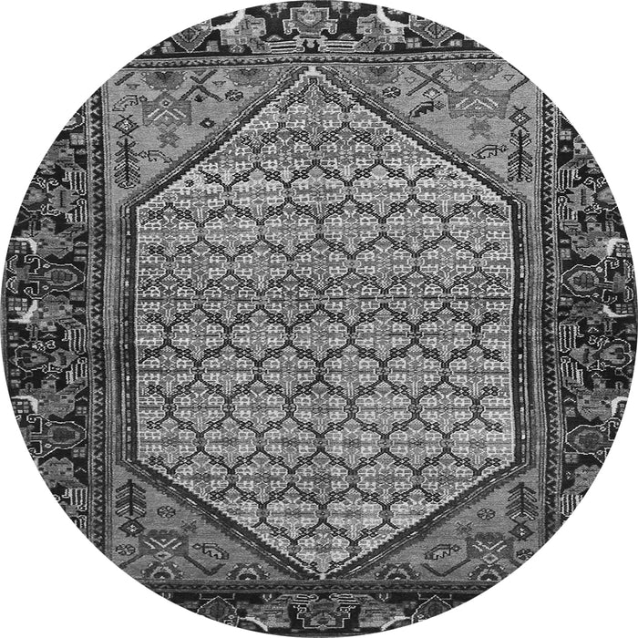 Machine Washable Persian Gray Traditional Rug, wshtr425gry