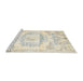 Sideview of Machine Washable Traditional Tan Brown Rug, wshtr4260