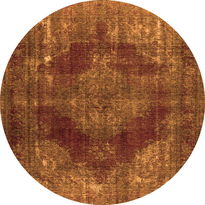 Machine Washable Persian Orange Bohemian Area Rugs, wshtr4261org