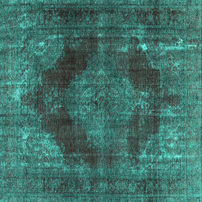 Square Persian Turquoise Bohemian Rug, tr4261turq