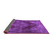 Sideview of Persian Purple Bohemian Rug, tr4261pur