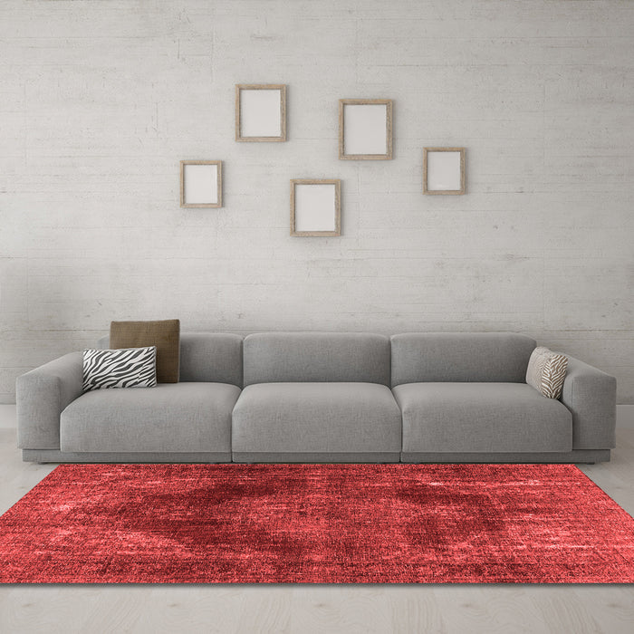 Bohemian Red Washable Rugs