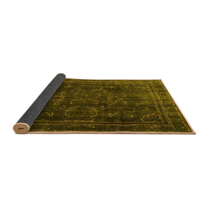 Sideview of Persian Yellow Traditional Rug, tr4262yw
