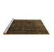 Sideview of Machine Washable Persian Brown Traditional Rug, wshtr4262brn