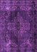 Machine Washable Persian Purple Traditional Area Rugs, wshtr4263pur