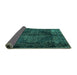 Sideview of Persian Turquoise Traditional Rug, tr4263turq