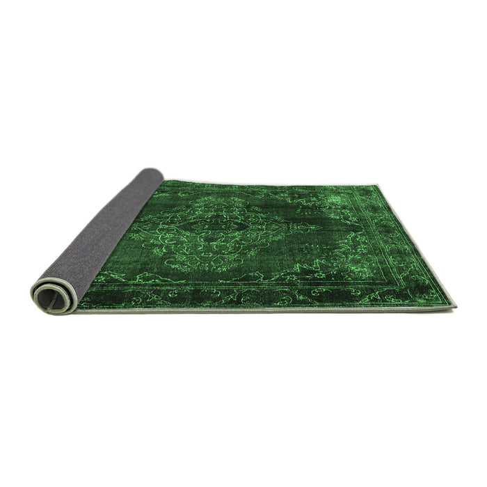 Sideview of Persian Emerald Green Traditional Rug, tr4263emgrn