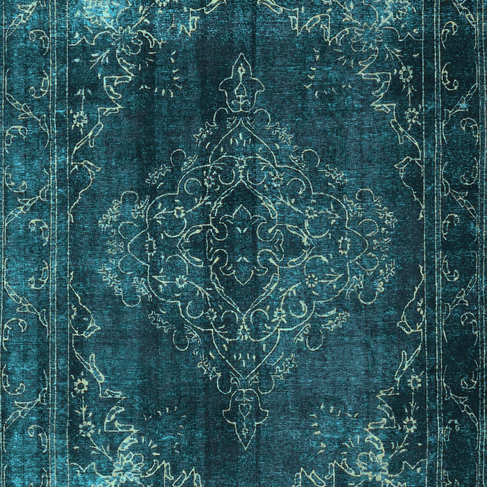 Machine Washable Persian Light Blue Traditional Rug, wshtr4263lblu