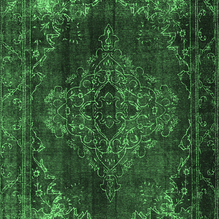 Machine Washable Persian Emerald Green Traditional Area Rugs, wshtr4263emgrn