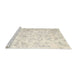 Sideview of Machine Washable Traditional Desert Sand Beige Rug, wshtr4264